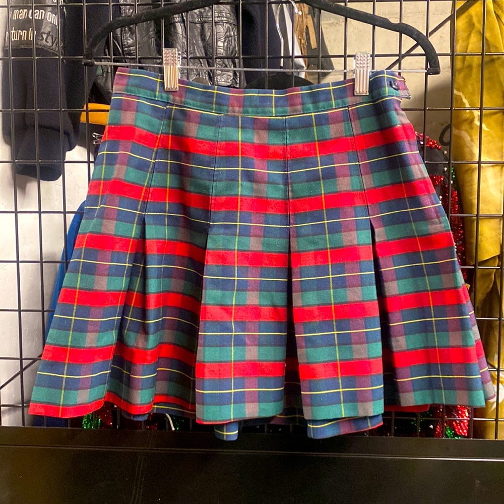 Royal Park Catholic School Girl Uniform Plaid Pleated Skirt